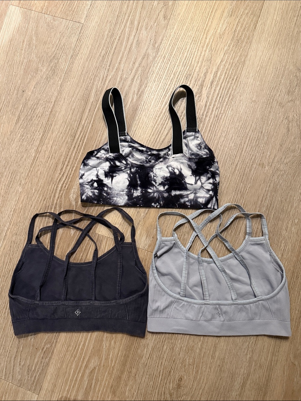 Women's Sports Bra Bundle Lot of 3 Strappy Athletic Bras